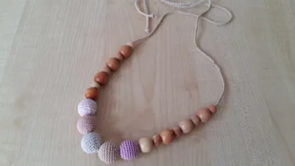 Teething Nursing  Breastfeeding Crochet Necklace