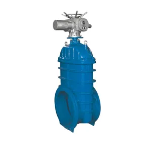 Resilient seated power station gate valve