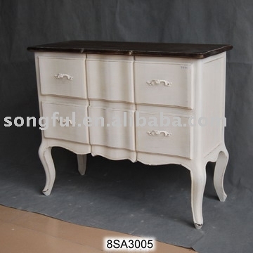 wooden cabinet with two drawers