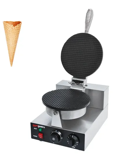 Commercial Stainless Steel Umbrella Shape Cone Pizza Edible Waffle Ice Cream Cup Maker