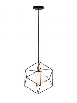 Polygonal Black Metal Chandelier