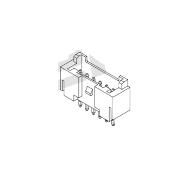 Pitch de 2,00 mm 180 ° Wafer AW2012V-XP