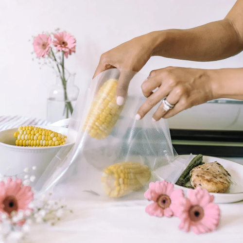 Bolsa de vácuo de câmara compostável biodegradável