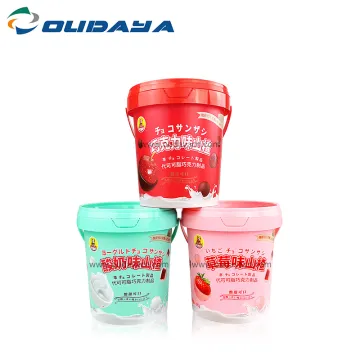 Wholesale tamper proof cookie bucket plastic food container
