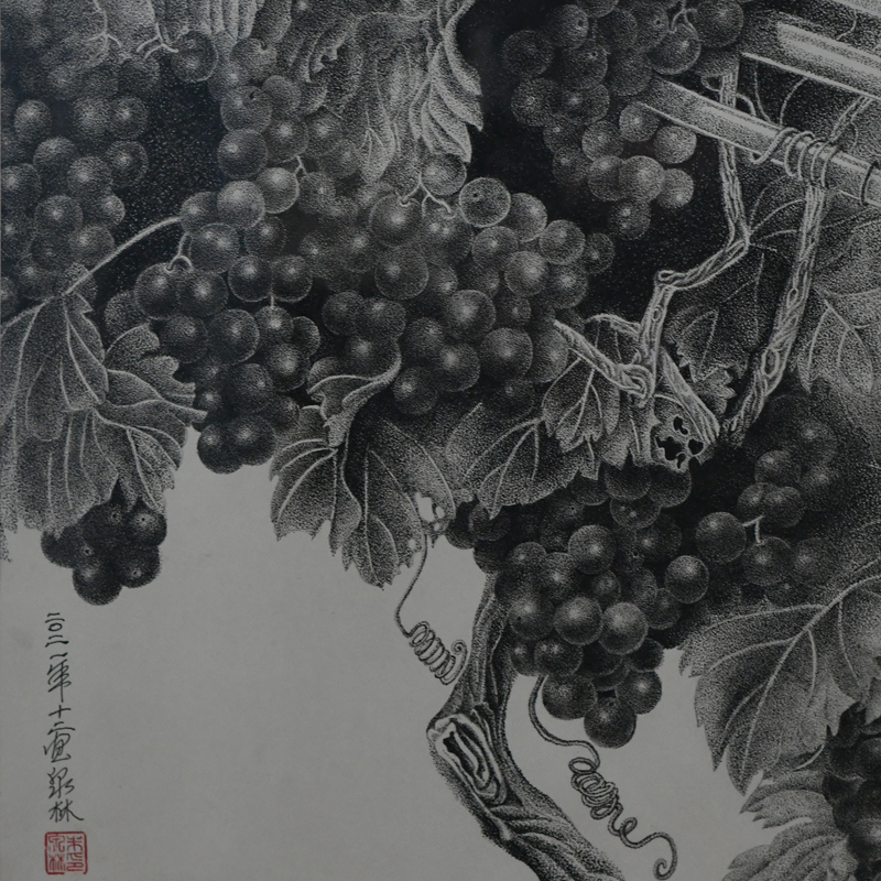 Pen Painting Of Atmospheric Background Wall