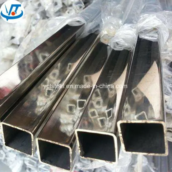 Grit Polished Mirror 316 316L 304 Stainless Steel Square Tube 100X100 Pipe Price