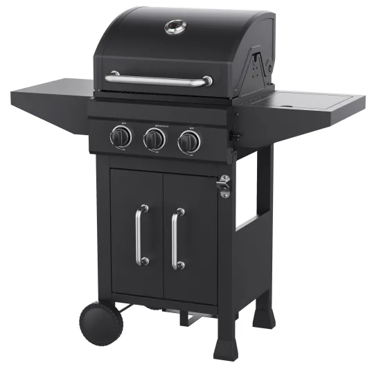 Esun New Design Outdoor Propane Grill 3 Burners Grill with Cabinet