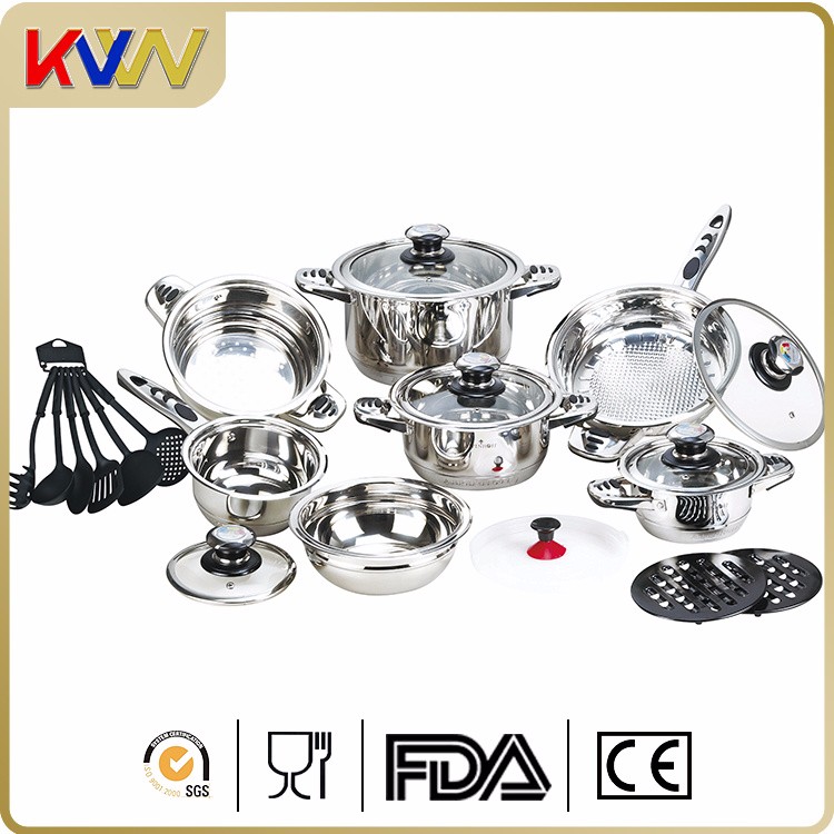11-layer Capsule Induction Bottom 22pc Stainless Steel Cookware Set ...