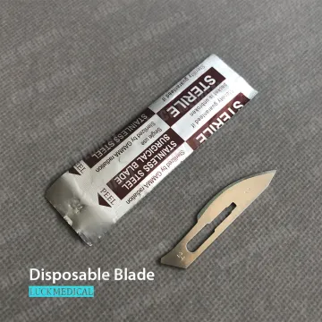Disposable Surgical Scalpel With Plastic Handle