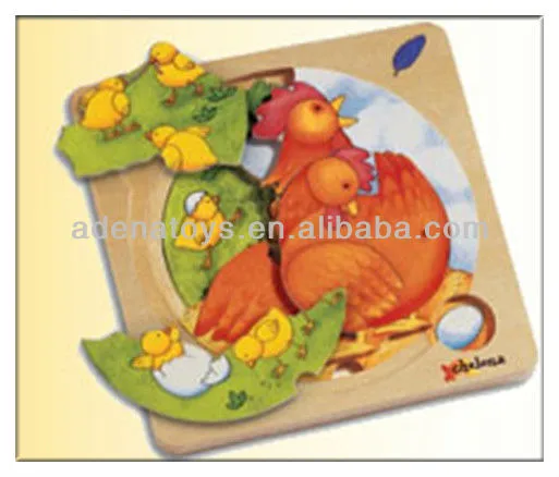 DIY Wooden Puzzle Paint Set WP3-1/4