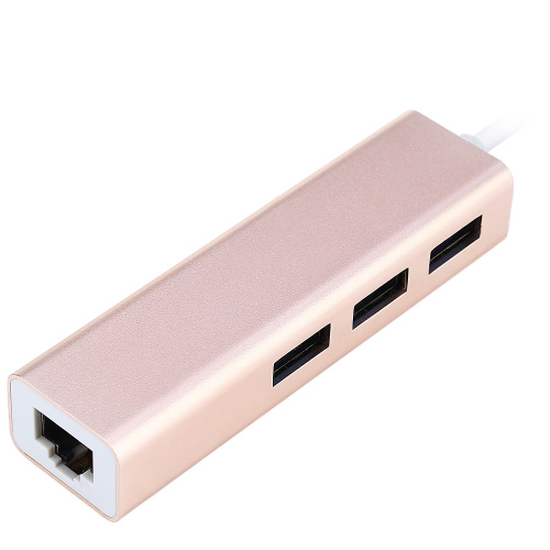 3-Port USB 3.0 HUB RJ45 Ethernet Adapter