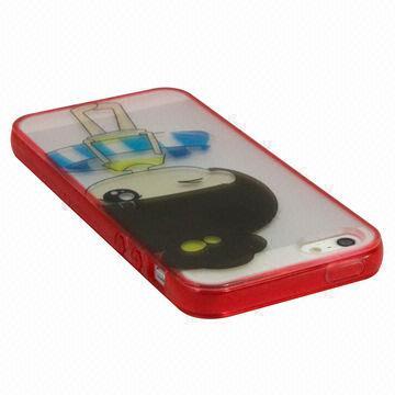 TPU Case for iPhone 5, Low MOQ of 200pcs, Each Piece with Different Patterns Available