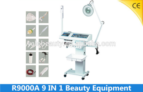 YL-R9000A multifunction spot removal beauty instrument 9 IN 1 for Facial Cleaning