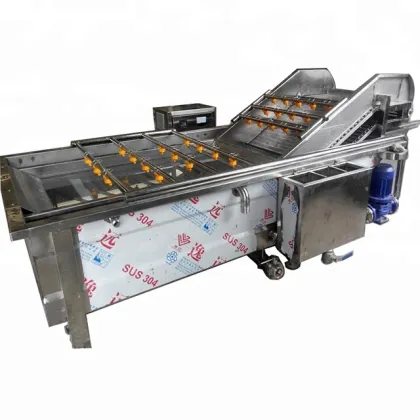 Fresh Vegetable and Fruit Washing, Cleaning, and Drying Machine