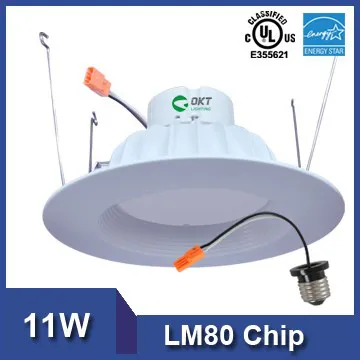 Retrofit and Rebate 6inch 11w E26 energy star led can light