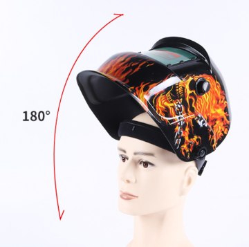 Good quality fashion true color automatic dim shade darken auto solder helmet welding cap for safety protected