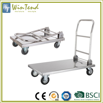 Foldable trolleys cart, heavy duty platform trolley hand truck, folding hand trolley