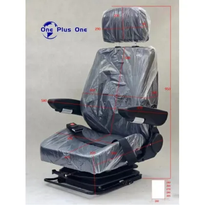Customizable Excavator Shock-Absorbing Seats for Komatsu, Kobelco, CAT, Hitachi, VOLVO, Doosan