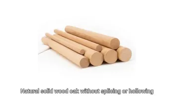 Natural Wood Round Rods for DIY Craft Projects