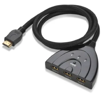 Low price 3x1 HDMI 3 In 1 Out HDMI Auto Switch with HDMI Cable 1080P 3D hdmi switch