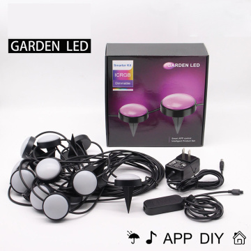 Chaîne de pelouse à LED contrôlée par l&#39;application Bluetooth