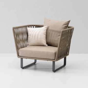 Popular Leisure Aluminum Casting Frame Garden Sofa Chair Outdoor Furniture (SP-OS302)
