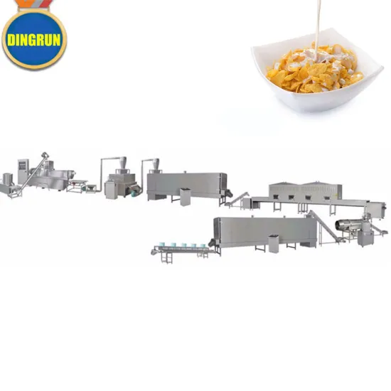 Popcom corn flakes making machine corn tortilla machine