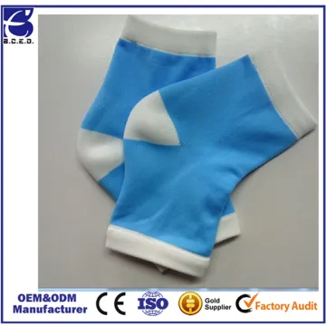 Blue nylon yarn SPA gel oil moisturizing heel socks