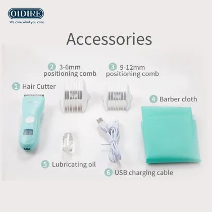 Rechargeable Detachable Shaver for Baby Haircuts - Low Noise Trimmer