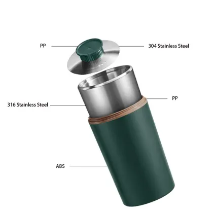 Automatic 400ML Mini Smart SUS 316 Electric Stew Cup with Keep Warm and Memory Function