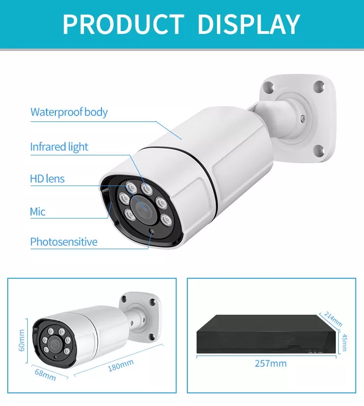 camera ip poe 8ch For NVR Kits