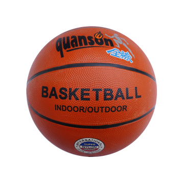 Size 7 Brown Rubber Basketball