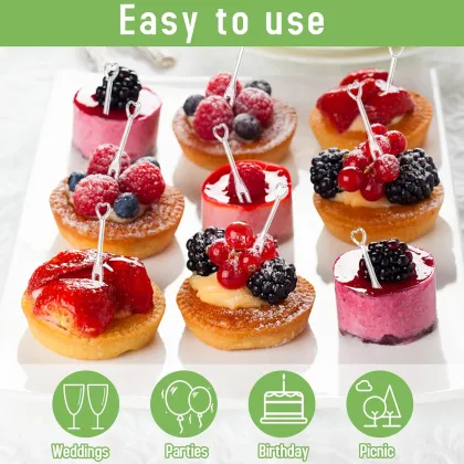 Cocktail Picks & Mini Forks: Disposable Plastic Forks for Parties and Daily Use