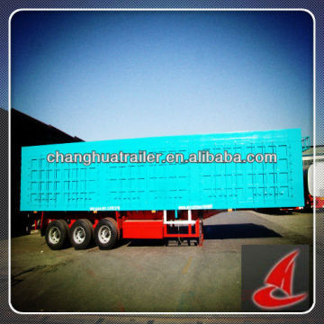 Platform container van semi-trailer for agricultural trailer axle