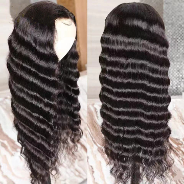 Loose Wave Human Hair Lace Wigs Vendor,Wholesale 30 Inch Long Brazilian Virgin Hair Cutly Transparent Lace Front Wig For Women