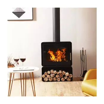 Modern Wooden Indoor Fireplaces and Stoves for Apartments