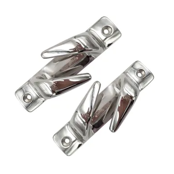 316 Stainless Steel Boat Cleats - Mooring Anchoring Dock Cleats (2pcs Left Right)