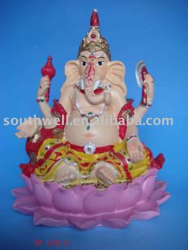 [new items] lord ganesha statue in lotus base
