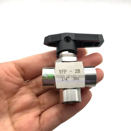 Stainless Steel Female 3-Way T-Type Instrument Ball Valve