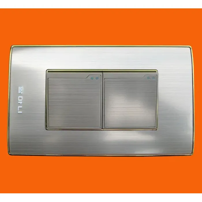 Sakelar Dinding 2 Gang Gaya Amerika Baru AL2002F