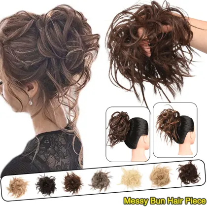 MYZYR Factory Wholesale messy hair buns extension synthetic hair Elastic Band Chignon for women Synthetic Hair Pieces Chignon
