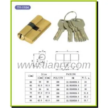 New Style Double Open Brass Lock Cylinder