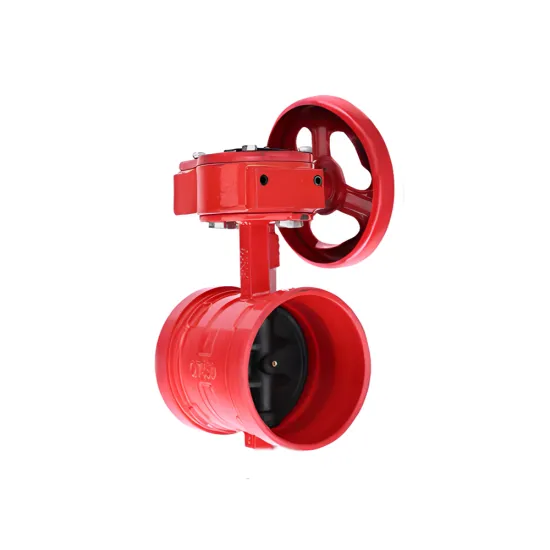 Cast Iron Turbine Groove Butterfly Valve