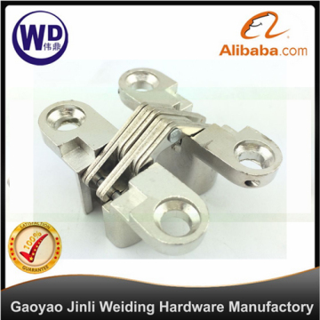 Door Concealed Invisible Cross Hinge XH-007 Zinc Alloy Nickel