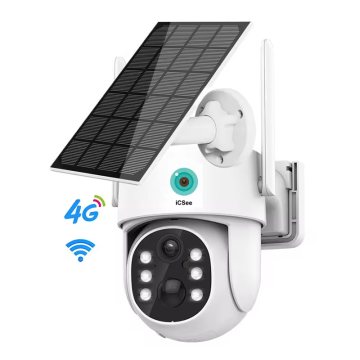 V380 Icsee 4MP 4G Wireless Solar PTZ Surveillance Camera