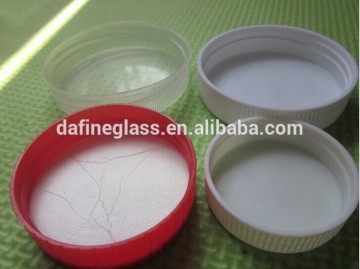 custom made colored screw plastic cap/cover for honey with foam mat