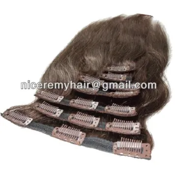 Fast shipping in Alibaba clip in hair extensions 100 human hair new fashion
