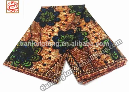 100% cotton holland wax prints fabric 6 yards