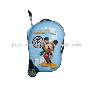 JW- 131801- newest B-shape mickey-design blue school bags for teenagers