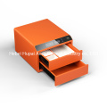 Tiger double-layered leather jewelry safe box for home